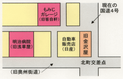 (画像)金沢屋周辺見取り図<現在>